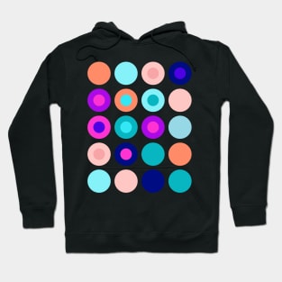 Big polka dots geometrical composition Hoodie